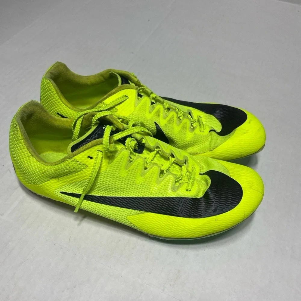 Nike Mens Track Spikes US 7.5 Volt‎ Black Removable Spikes Athletic Performance
